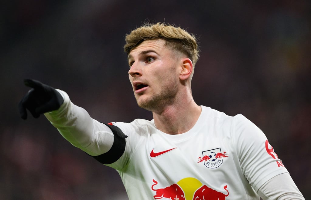 Leipzigs Timo Werner gestikuliert.