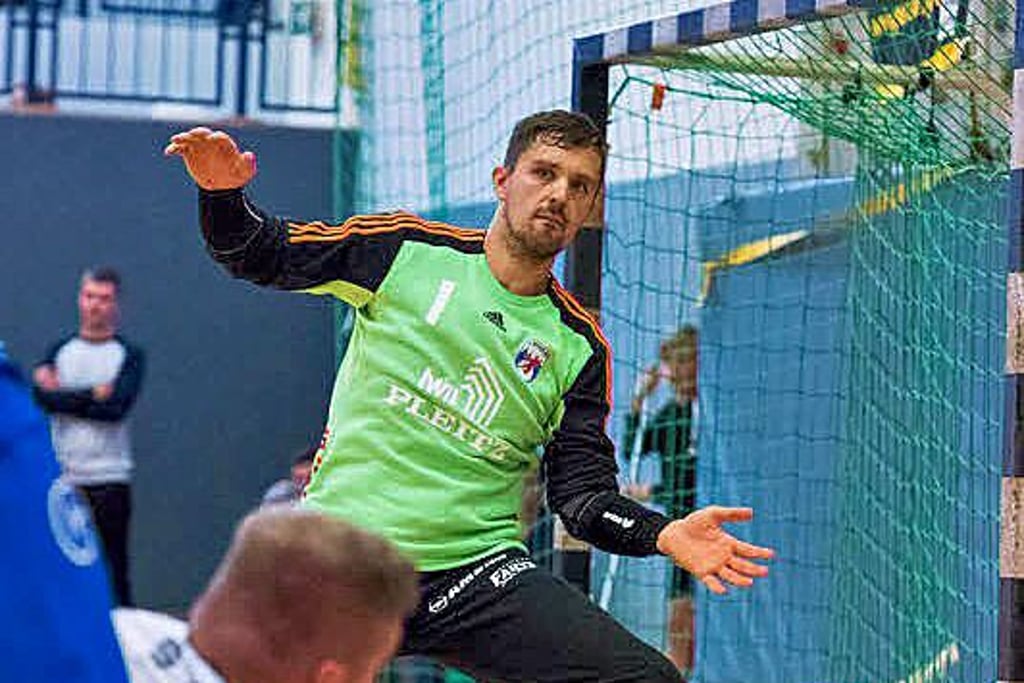 Max Neuhäuser, hier noch im Trikot des HCB, gastiert mit Concordia Delitzsch am Samstag ab 18 Uhr im Naumburger „Euroville“.