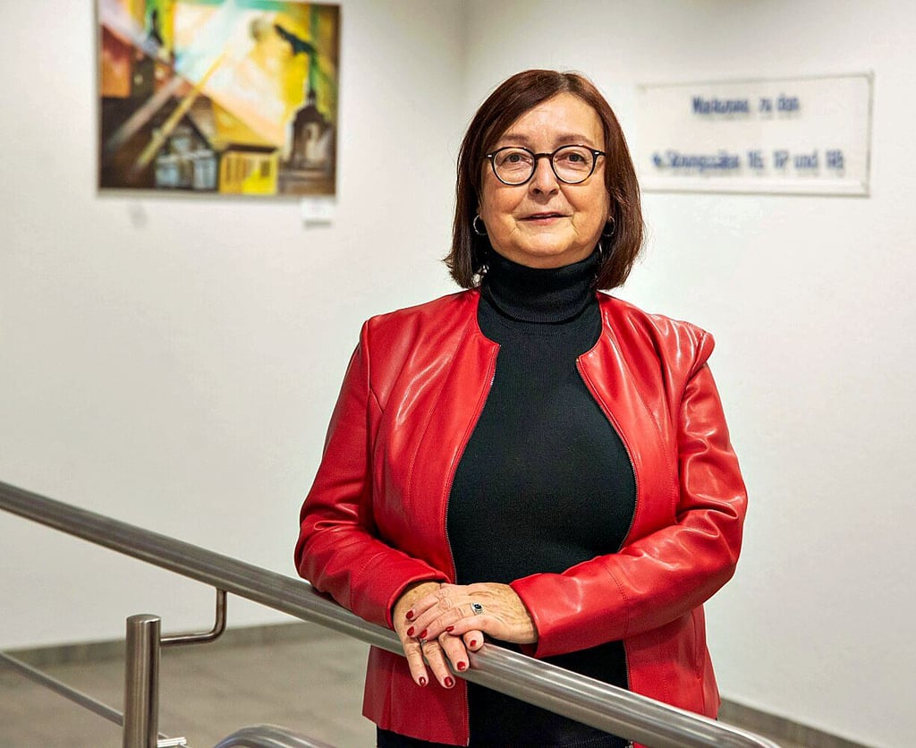 Schöffin Andrea Schmidt im Landgericht: Ihr Ehrenamt fasziniert die ehemalige Lehrerin auch nach zehn Jahren noch.