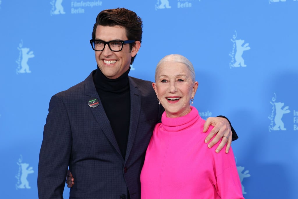Regisseur Guy Nattiv und Dame Helen Mirren stellten ihren Film "Golda" auf der Berlinale vor.