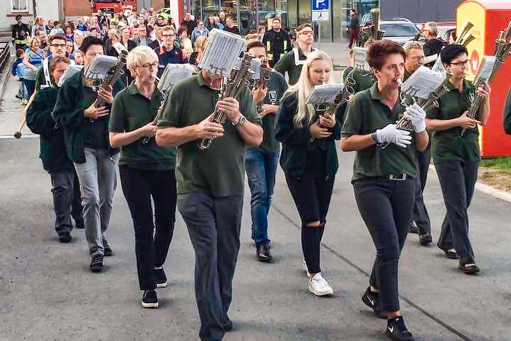 Die Musiker aus Zickeritz bei einem ihrer jüngsten Auftritte.