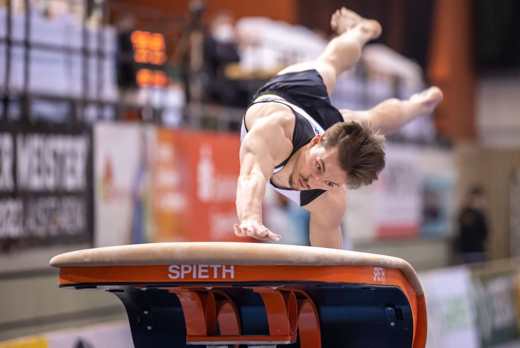 Tom Schultze von SC Cottbus in Aktion.
