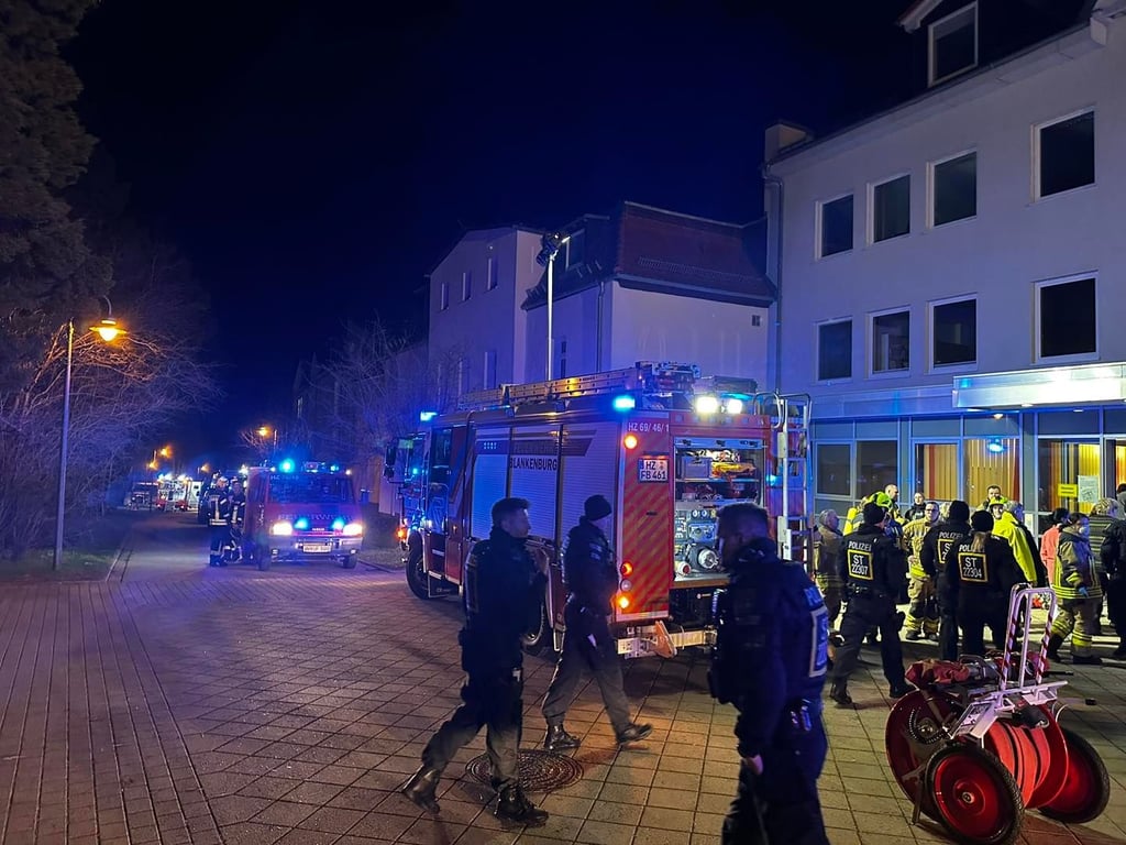 Großeinsatz im Thie-Krankenhaus am Montagabend, 27. Februar.