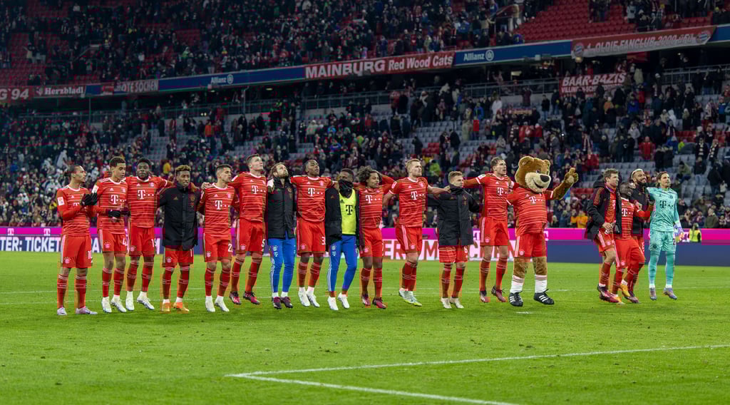 Im Rückspiel jubelten die Bayern gegen Union deutlich.