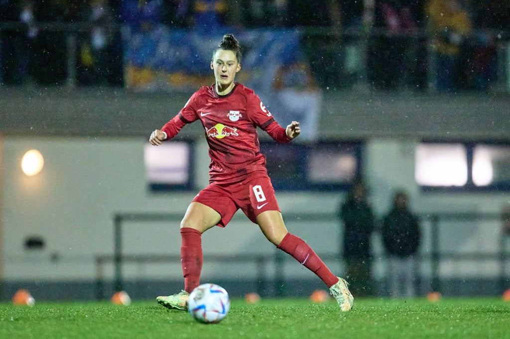 Gianna Rackow traf zum 5:1 gegen den FC Carl-Zeiss Jena.