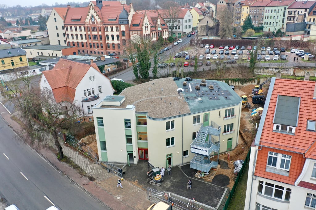 Blick auf das Annen-Hospiz aus der Luft