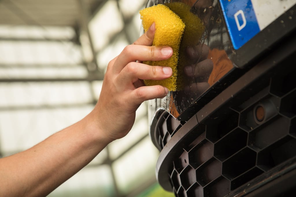 Bitte bei Bedarf putzen: Auch die Kennzeichen am Auto müssen stets lesbar bleiben.