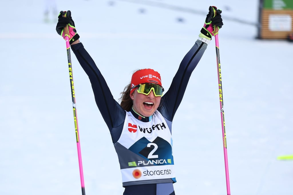 Gewann WM-Silber in der Nordischen Kombination: Nathalie Armbruster.