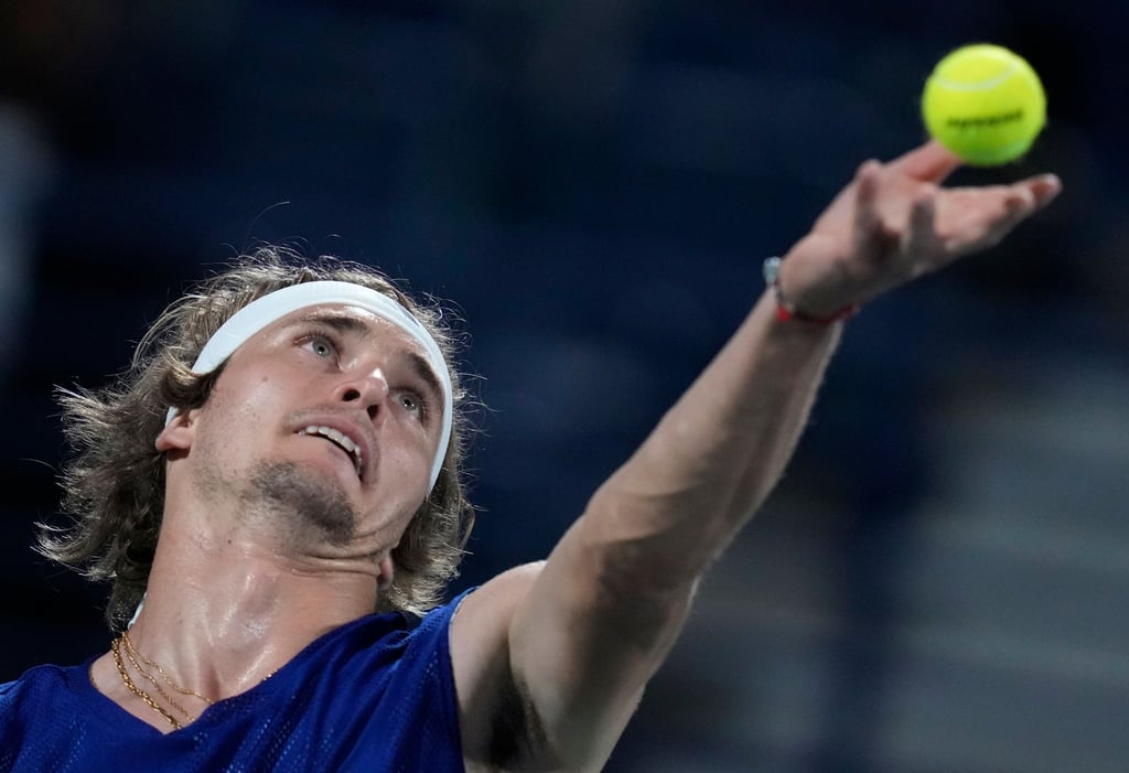 Alexander Zverev gewann sein Achtelfinale in Dubai glatt in zwei Sätzen.
