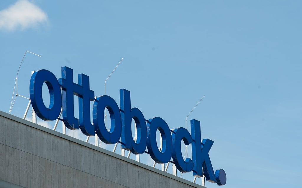 Das Firmenlogo des Prothesenherstellers Ottobock.