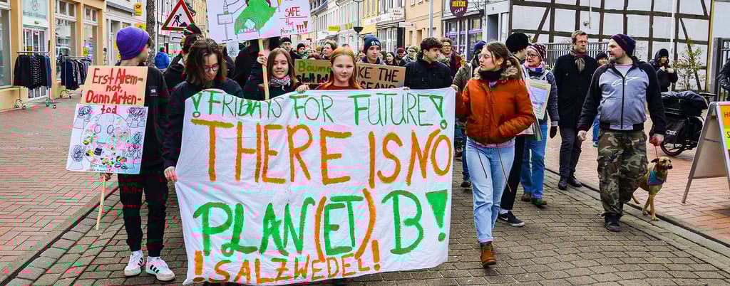 Fridays for Future Demonstration in Salzwedel am 3. März 2023