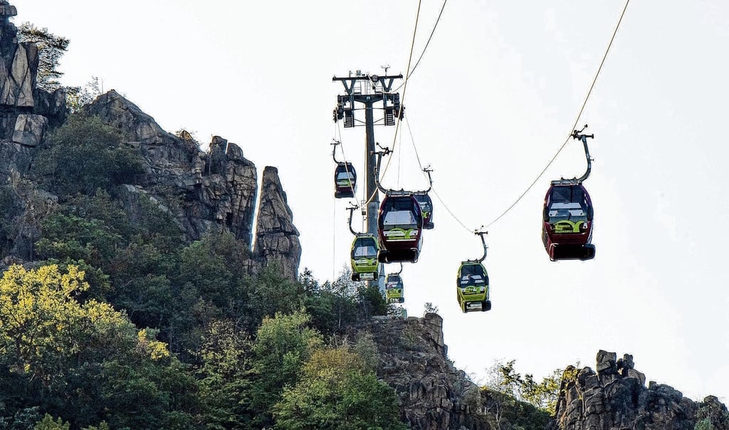 Die Seilbahnen in Thale gehören zu den wichtigsten touristischen Highlights der Stadt.