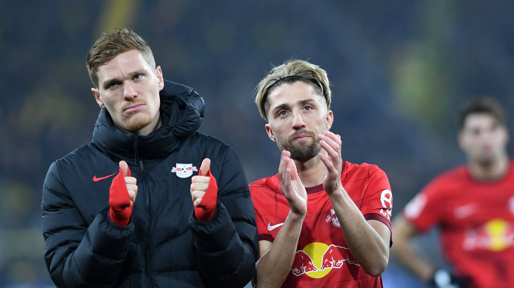 Die Leere nach dem Abpfiff: Marcel Halstenberg und Kevin Kampl in Dortmund.