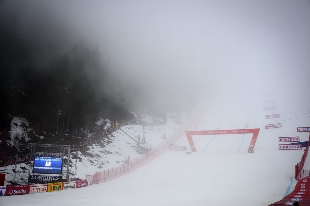 In Crans-Montana machte der Nebel ein Rennen unmöglich.