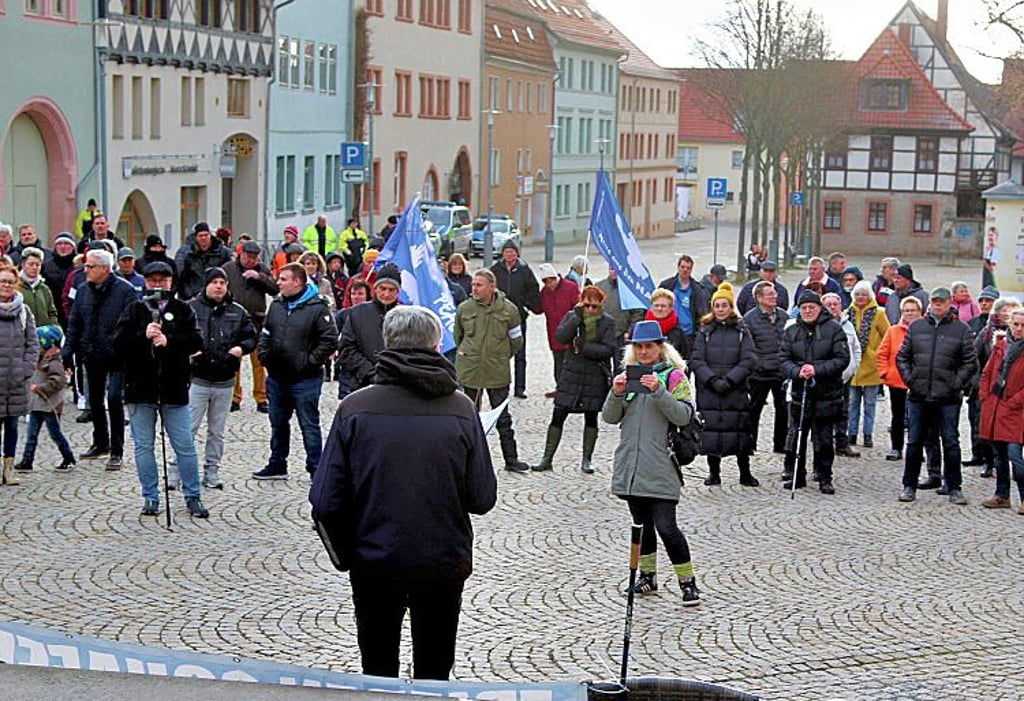 Die Teilnehmer der Demo.