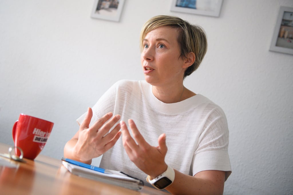 "Ich glaube, dass die persönlichen Angriffe der Vergangenheit nicht mehr vorkommen werden": Sachsen-Anhalts Linken-Chefin Janina Böttger.
