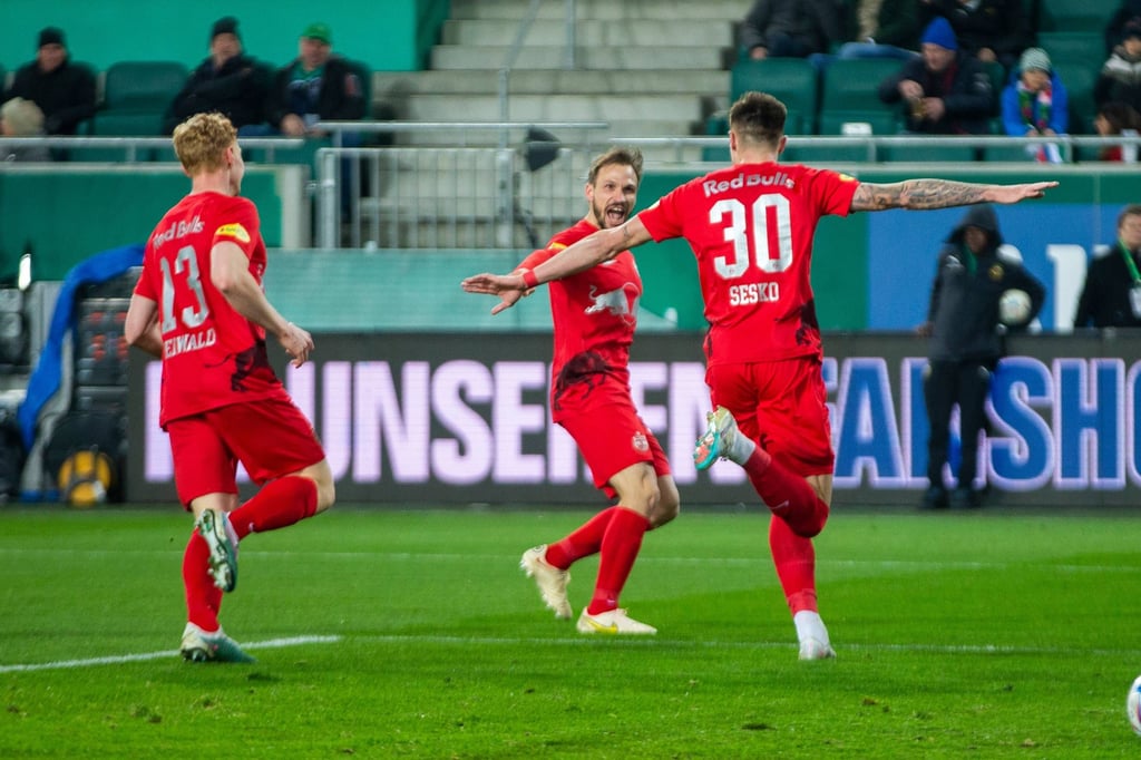 Benjamin Sesko traf gegen Wien dreifach.