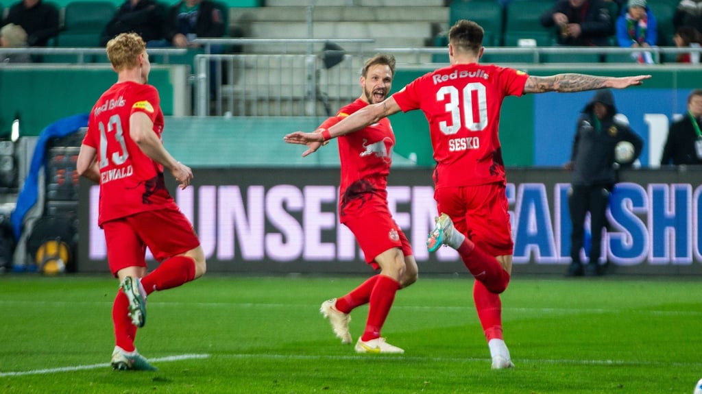 Benjamin Sesko traf gegen Wien dreifach.