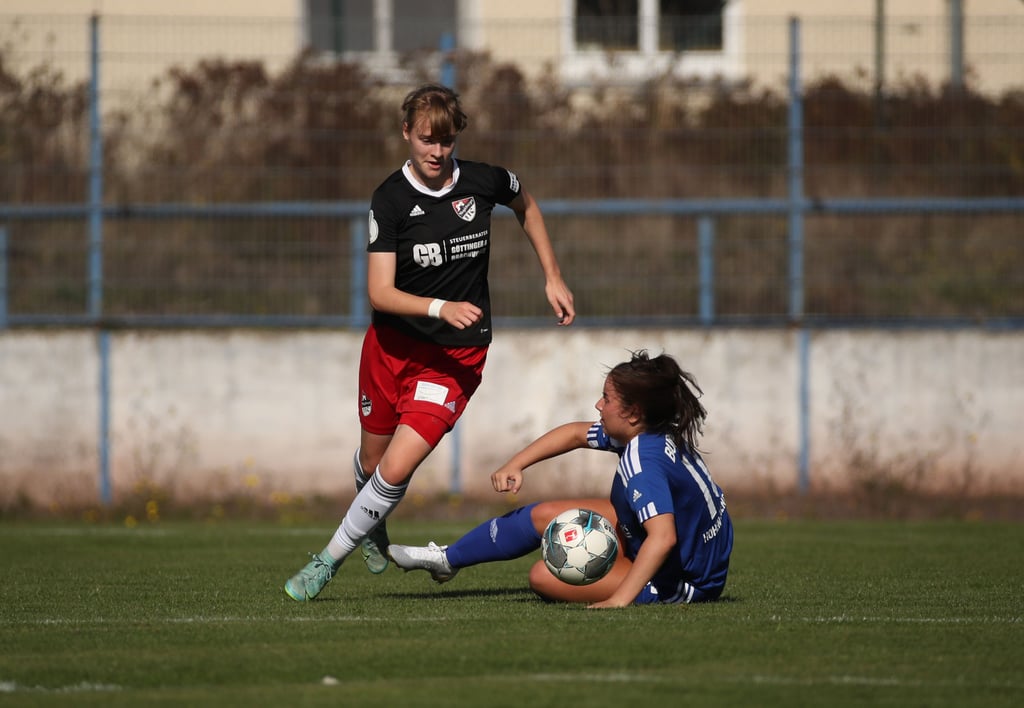 Vergangene Saison noch in der B-Jugend, inzwischen fester Bestandteil der Frauen-Teams vom MFFC: Kim Steiger (l.).
