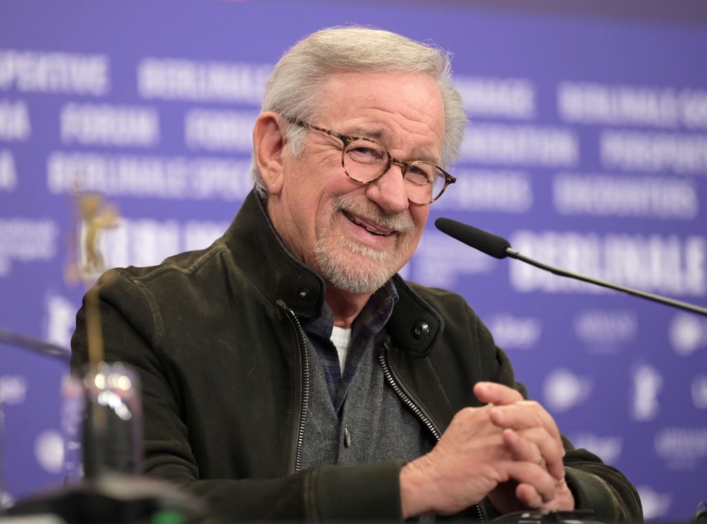 US-Regisseur Steven Spielberg auf einer Pressekonferenz der Berlinale.