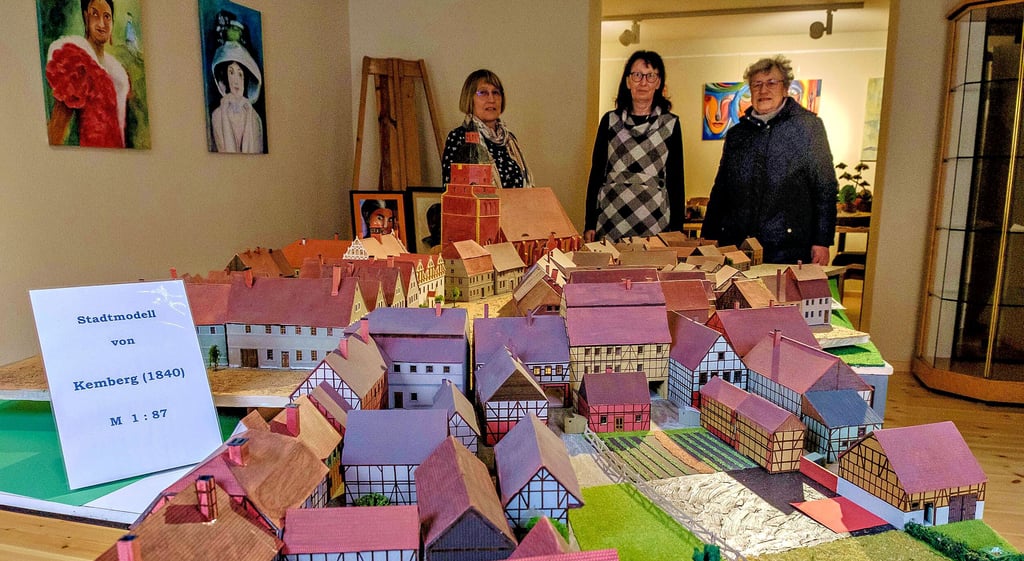 Stadtmodell von Kemberg: Zu sehen ist es in der Alten Knabenschule des Ortes.
