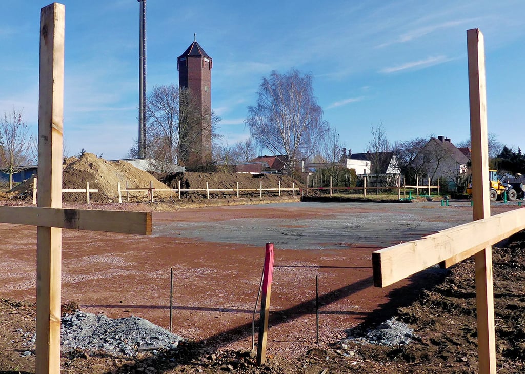 Die Grund ist bereitet. Demnächst soll die Bodenplatte des Hospizes gegossen werden.
