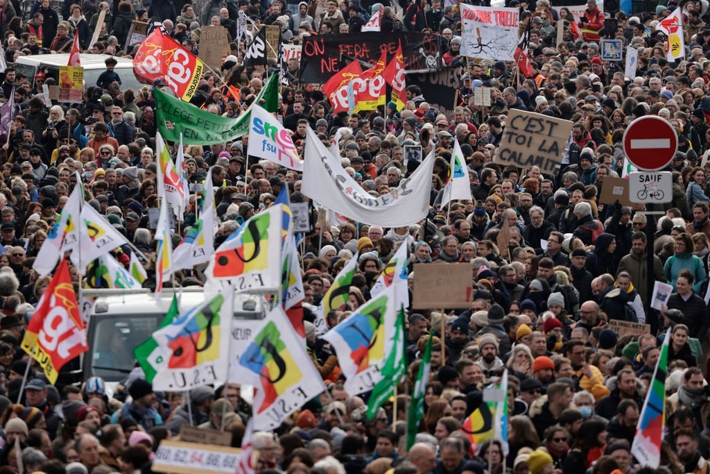 Proteste in Nantes.