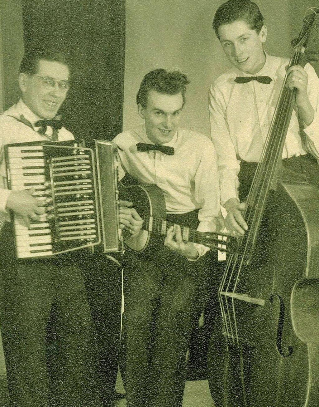 Boyband der frühen 50er: Horst „Holli“ Weinhold (von links), Horst „Charlie“ Dietrich und Günter „Eddi“ Zenker.