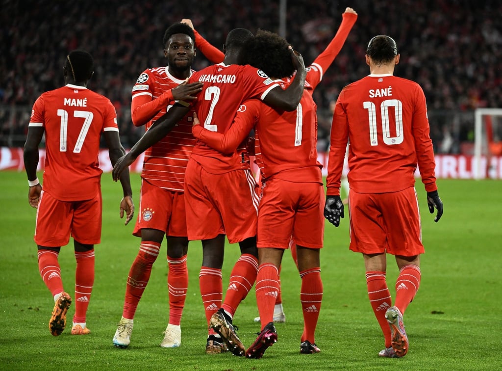 Der FC Bayern um Sadio Mané, Alphonso Davies, Dayot Upamecano, Serge Gnabry und Leroy Sané (l-r) setzte sich souverän gegen PSG durch.