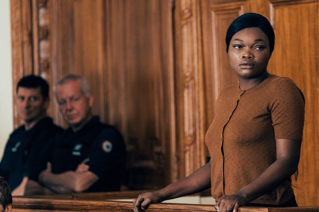 Guslagie Malanda als Laurence Coly im Drama „Saint Omer“.