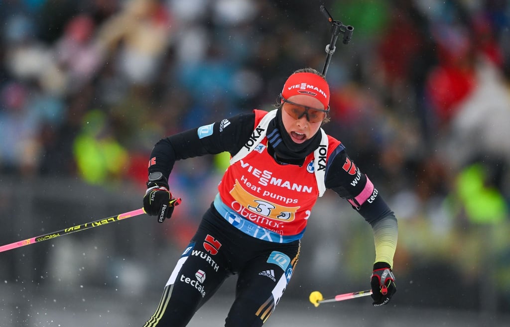 Biathletin Sophia Schneider fehlt im Einzel von Östersund.
