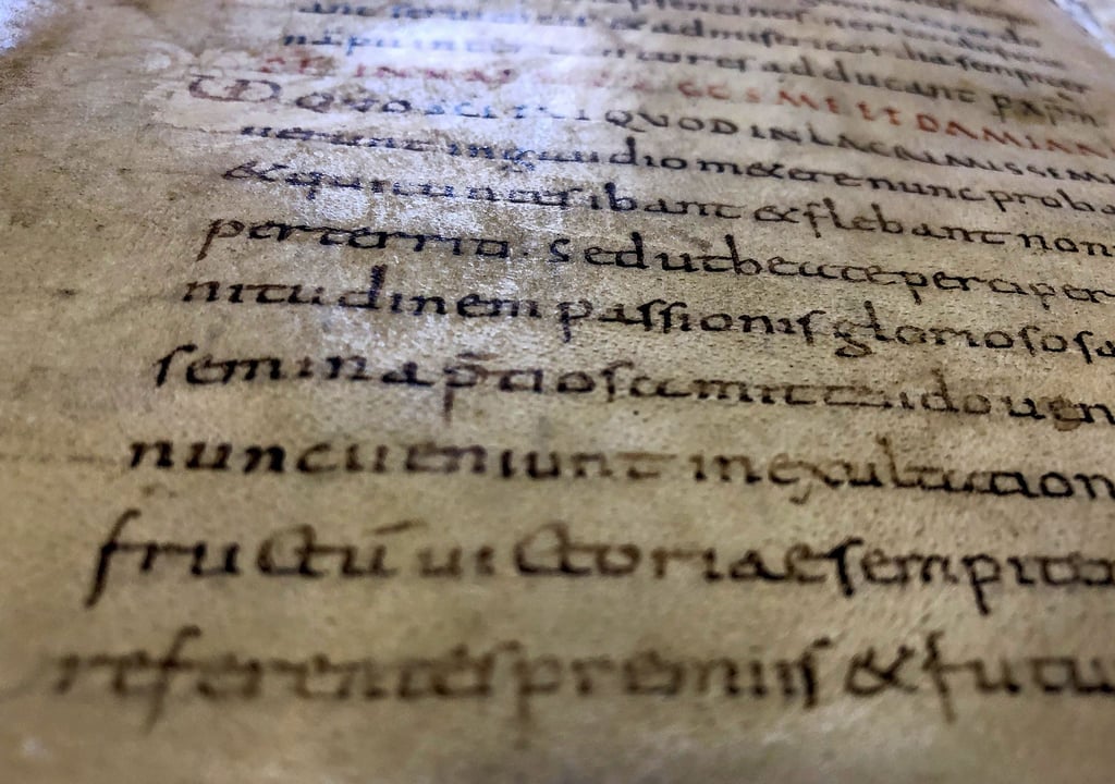 Das Original der Merseburger Zaubersprüche wird in der Merseburger Domstiftsbibliothek aufbewahrt (Foto). Ein Faksimile dieser kostbaren Handschrift ist im „Zauberspruchgewölbe“ in der Südklausur des Domes zu sehen.