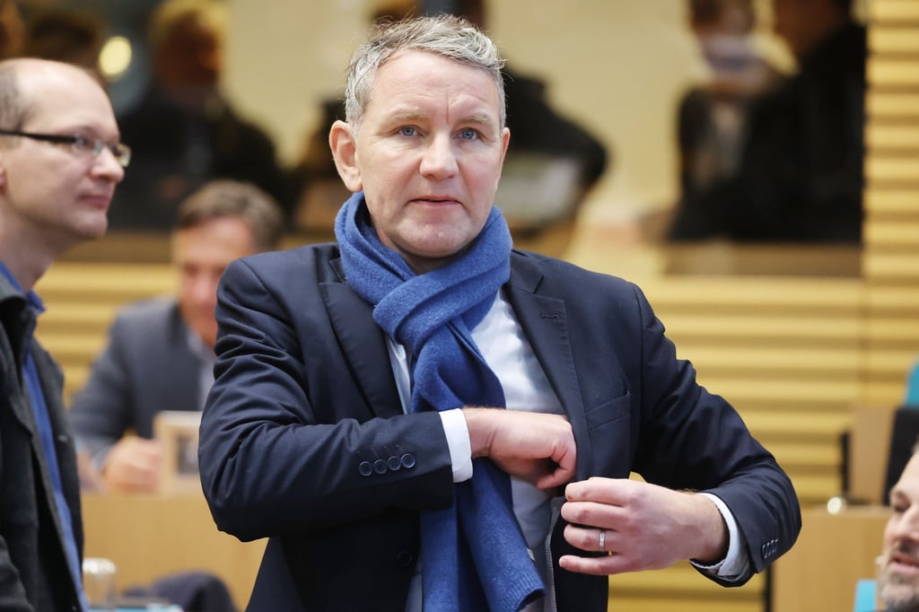 Der AfD-Politiker Björn Höcke im thüringischen Landtag.