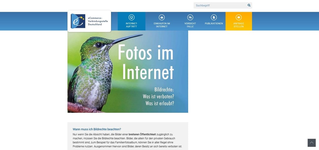 Der Bildrechte-Check bietet eine Schritt-für-Schritt-Abfrage und eine FAQ-Sammlung zu Fotos im Netz.