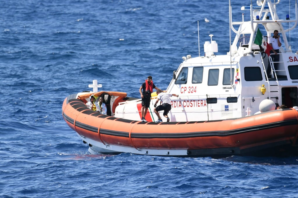 Ein Schiff der italienischen Küstenwache (Archivbild).