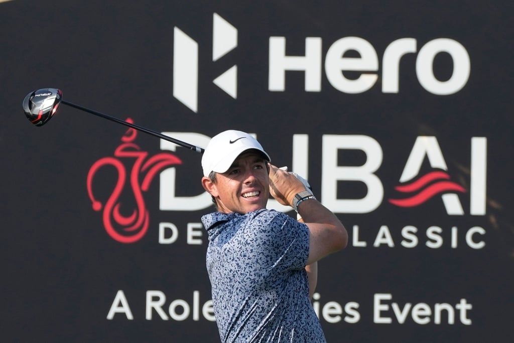 Golfstar Rory McIlroy gewann zum dritten Mal in Dubai.