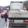 Zu Stau und Sperrung kommt es am Montag auf der Autobahn A2 nach einem Unfall mit einem Lkw bei Marienborn in der Börde. Foto: