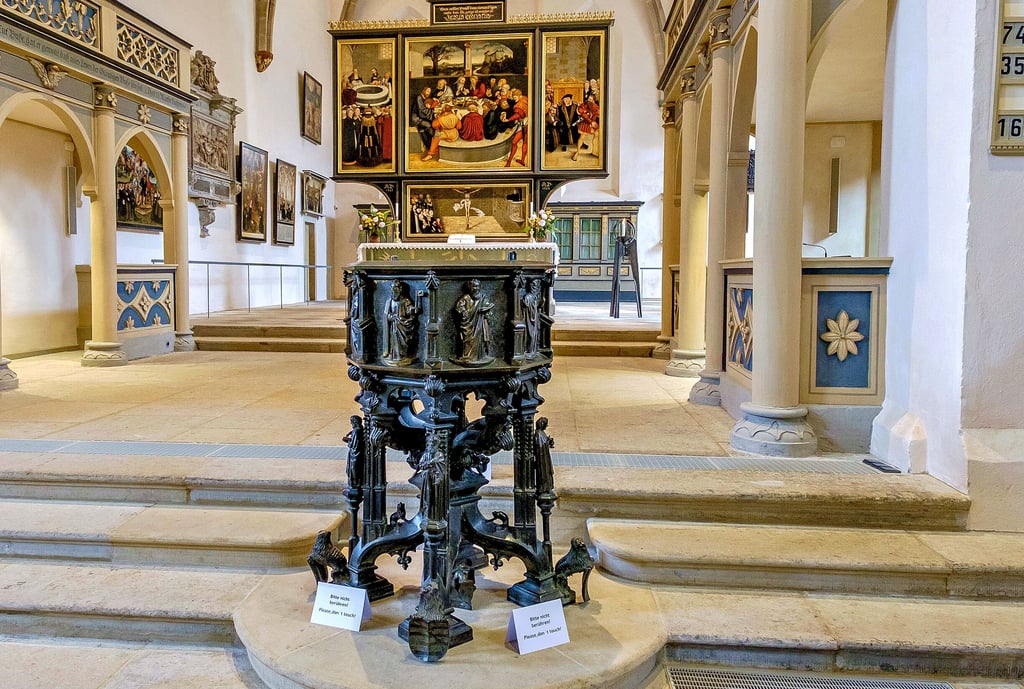Taufbecken in der Wittenberger Stadtkirche