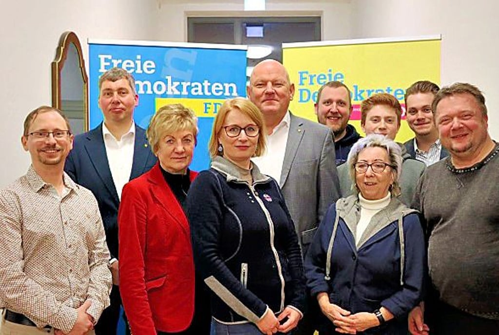 Der neu gewählte Vorstand des FDP-Kreisverbandes.