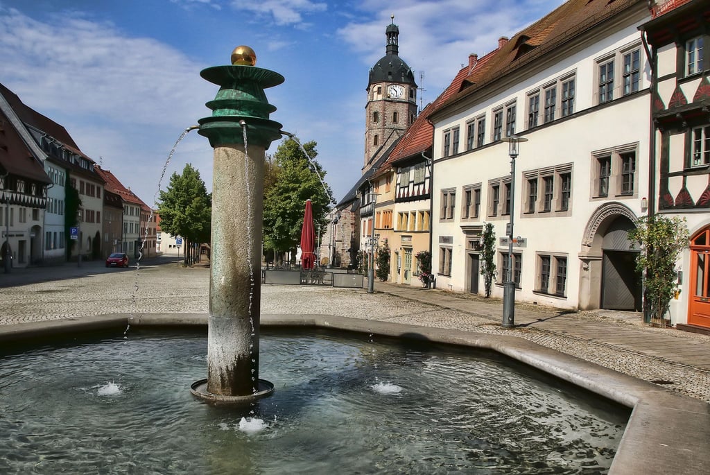 Symbolfoto - Blick auf den Markt in Sangerhausen.