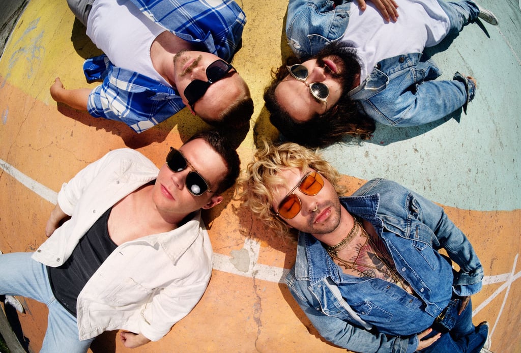 Die Magdeburger Band Tokio Hotel spielt auf dem Highfield Festival 2023 in Großpösna bei Leipzig. Foto: