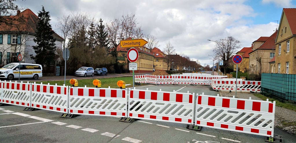 Oppenheimstraße in Wolfen gesperrt