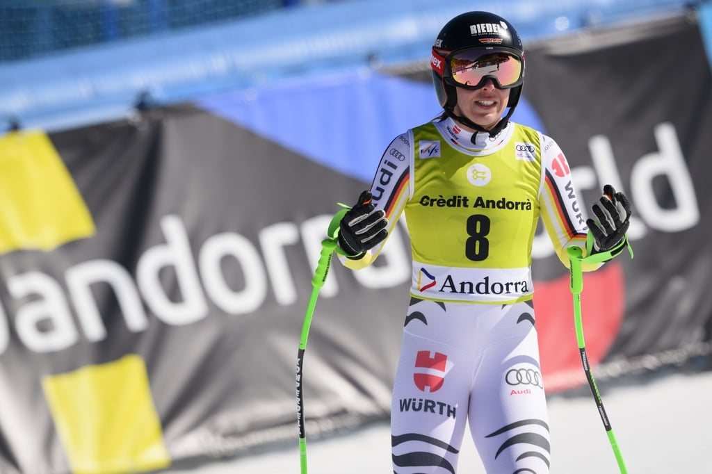 In der Abfahrt noch Neunte, im Super G ausgeschieden: Kira Weidle.