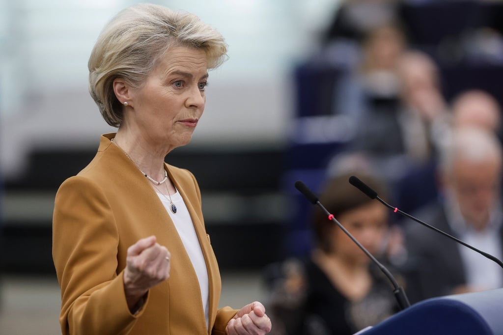 „Das Netto-Null-Industrie-Gesetz sorgt für Tempo, Vereinfachung und es stellt Fördergelder bereit“: EU-Kommissionchefin Ursula von der Leyen.