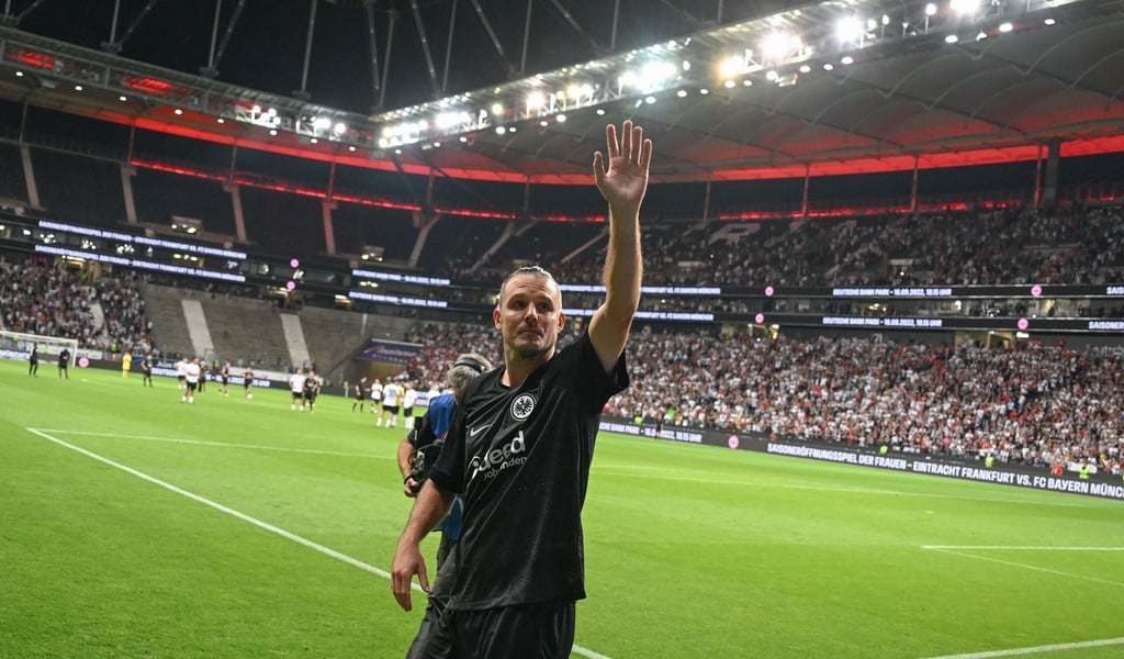 Alex Meier bei seinem Abschiedsspiel im Trikot von Eintracht Frankfurt.