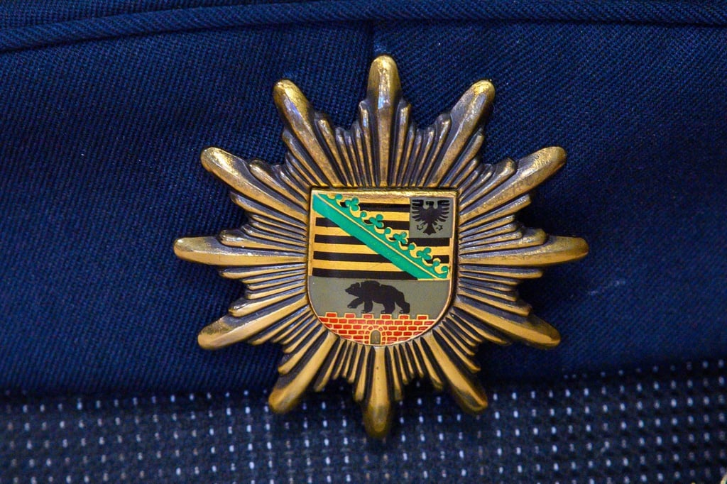 Das Wappen der Landespolizei von Sachsen-Anhalt (Symbolfoto).