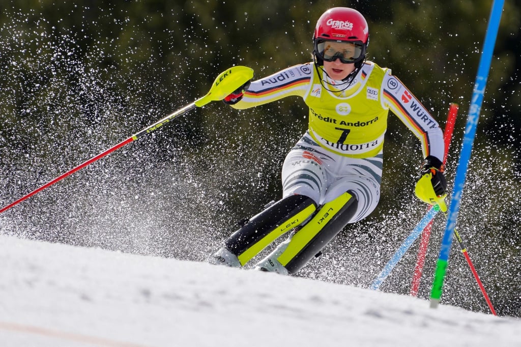 Lena Dürr kam beim Slalom in Andorra nur auf den 14. Platz.