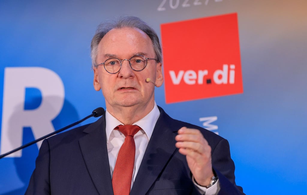 Reiner Haseloff (CDU), Ministerpräsident von Sachen-Anhalt, spricht.