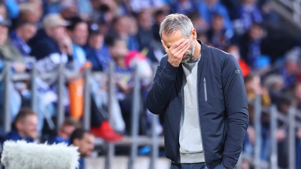 Kann den Rückschlag kaum glauben: RB-Trainer Marco Rose