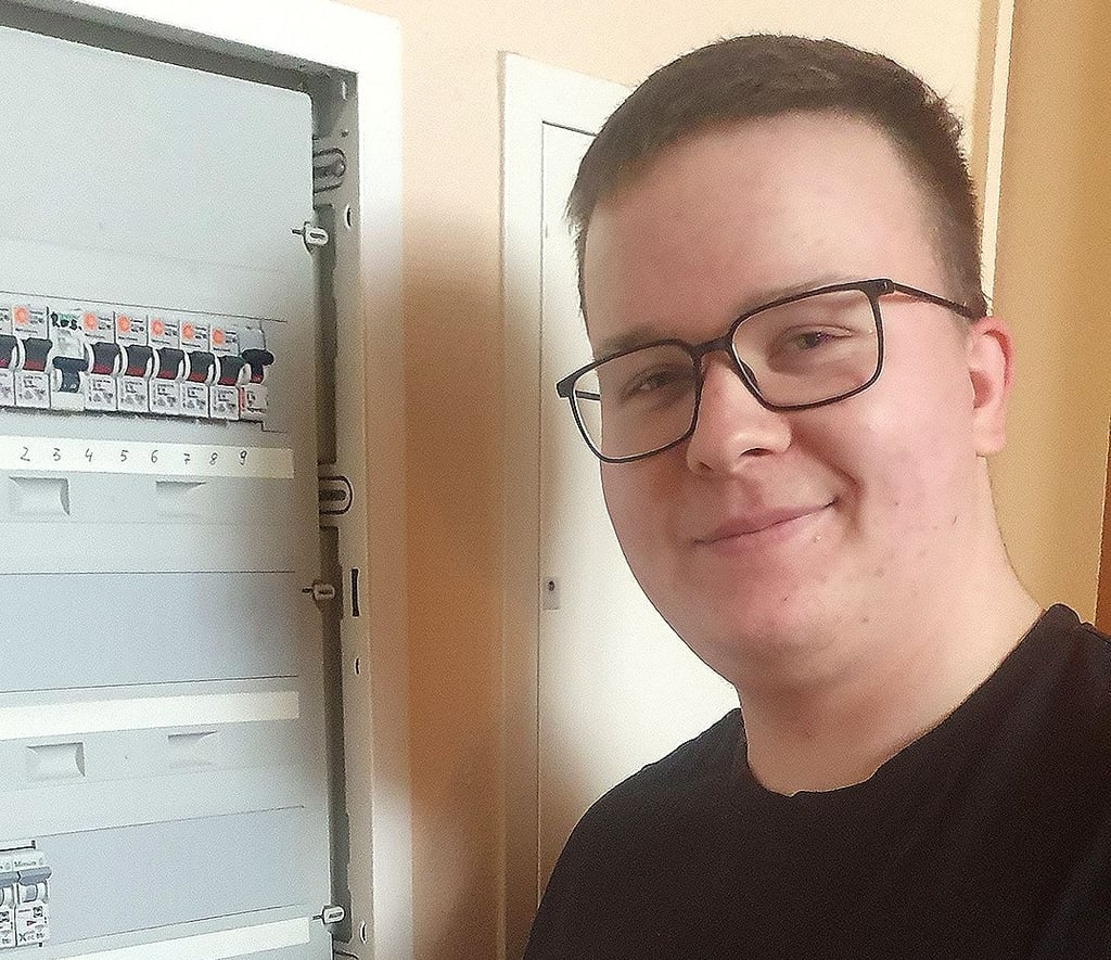 Bester Elektroniker-Geselle im Kreis Stendal: Toni Walther.